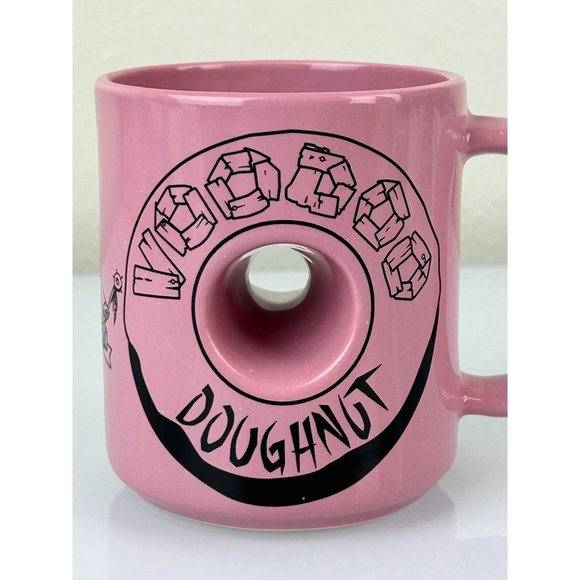 Voodoo Doughnuts Pink Magic In the Hole Novelty Restaurant Coffee Mug USA Gift - Picture 3 of 16
